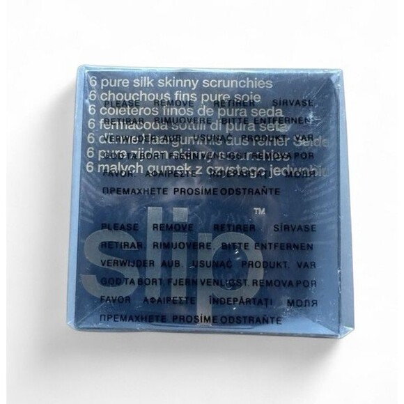 Slip Silk Skinny Scrunchies Black 6 Pack NEW (READ DESCRIPTION) - Picture 1 of 5